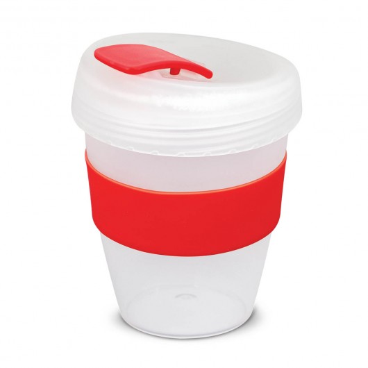 White Red Frosted Forrest Eco Cups